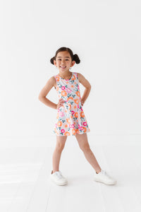 Poppy Floral | Twisty Back Dress (with detached shorts!)