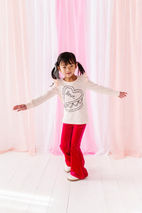 Love Cake | Pink Ruffle Long Sleeve