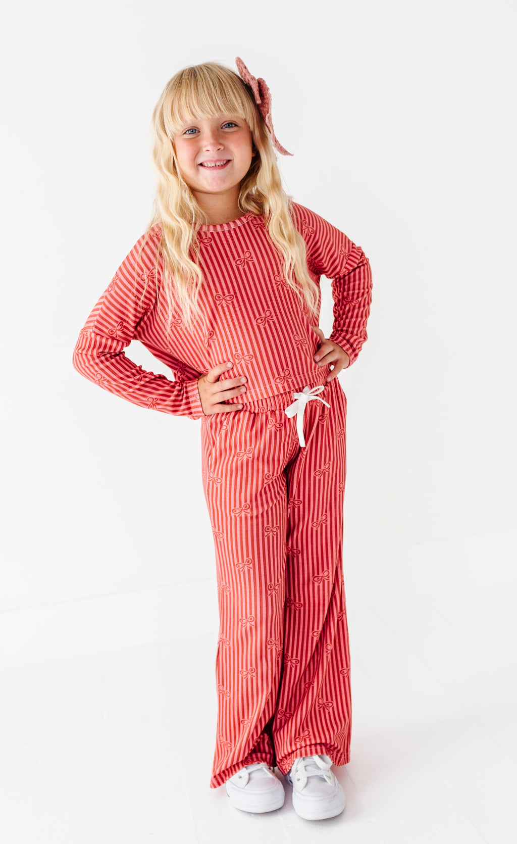 Sugarplum Bows | Ribbed 2-Piece Set