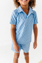 Load image into Gallery viewer, Coastal Blue | BOYS TERRY CHECK SET