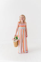 Load image into Gallery viewer, Sorbet Stripe | LINEN ROMPER