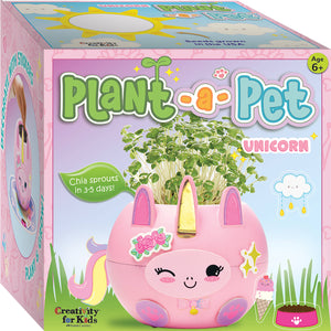 Plant and Decorate a Pet Mini Grow Craft Kit for Kids: Bunny