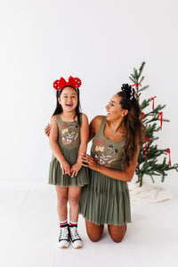Holiday Snacks | (ADULT) Mesh GREEN DRESS