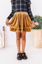 Load image into Gallery viewer, Carmel Velvet | 2-Tiered SKORT