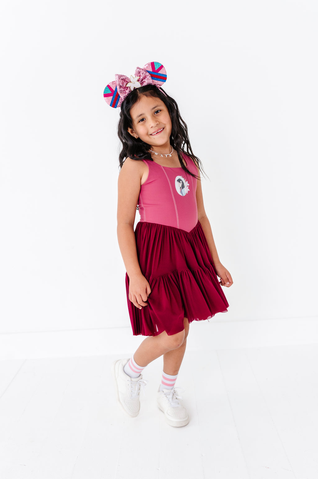 Mulan (KIDS) | Wine Mesh DRESS