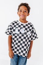 Load image into Gallery viewer, Skateboard Ghost | Checkered Boxy Tee
