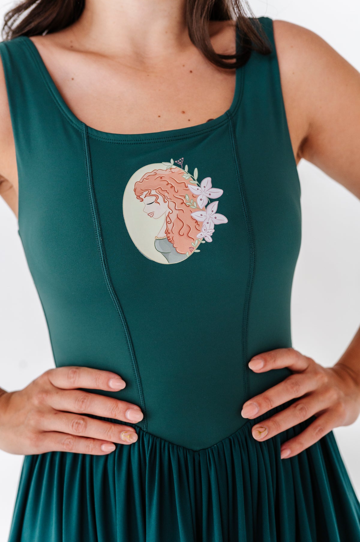Merida (ADULT) | Teal Mesh DRESS
