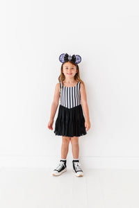 Midnight Stripes | (KIDS) Mesh DRESS