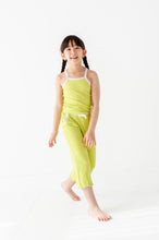 Load image into Gallery viewer, Lime Wedge | Tank + Wide Leg RIB Set