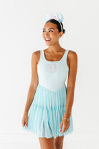 Elsa (ADULT) | Icy Blue Mesh DRESS