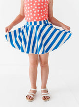 Load image into Gallery viewer, BLUE Spangled Stripes | SKORT