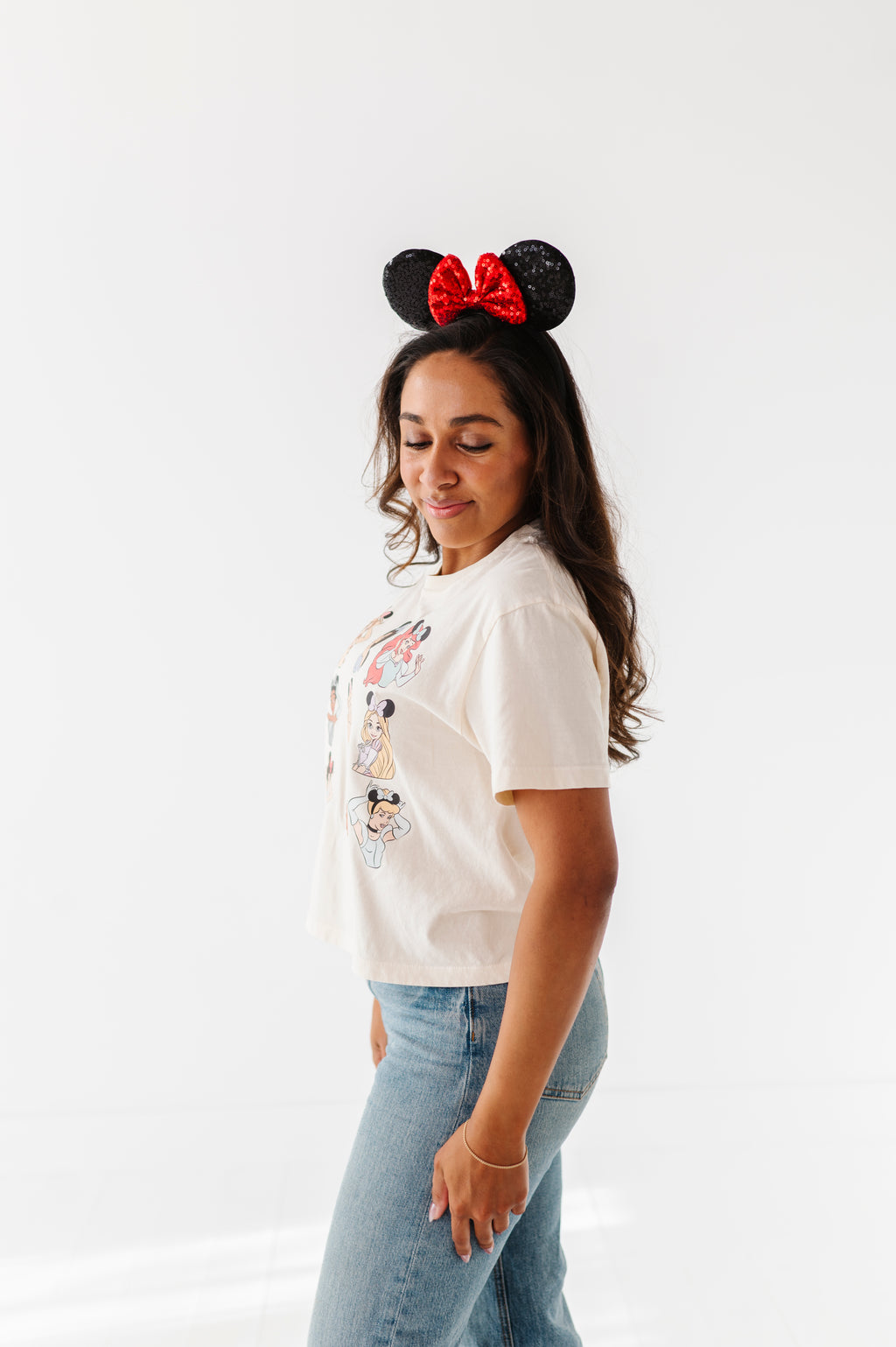 PRINCESSES CROPPED | CREAM ADULT TEE