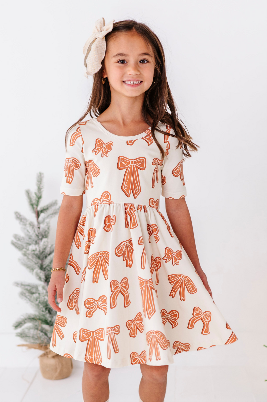 Gingerbread Bow | Scoop Back Dress