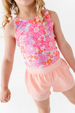 Load image into Gallery viewer, Neon Floral | Twisty Back Tank