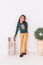 Load image into Gallery viewer, Gold Sequin Stripe | Wide-Leg Pants