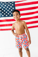 Load image into Gallery viewer, USA Check | BOYS Swim Shorts