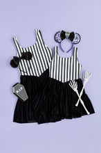 Load image into Gallery viewer, Midnight Stripes | (ADULT) Mesh DRESS