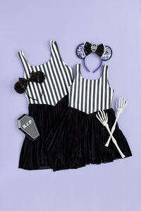 Midnight Stripes | (ADULT) Mesh DRESS