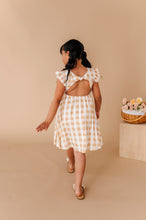 Load image into Gallery viewer, Honey Gingham | TIE-BACK DRESS