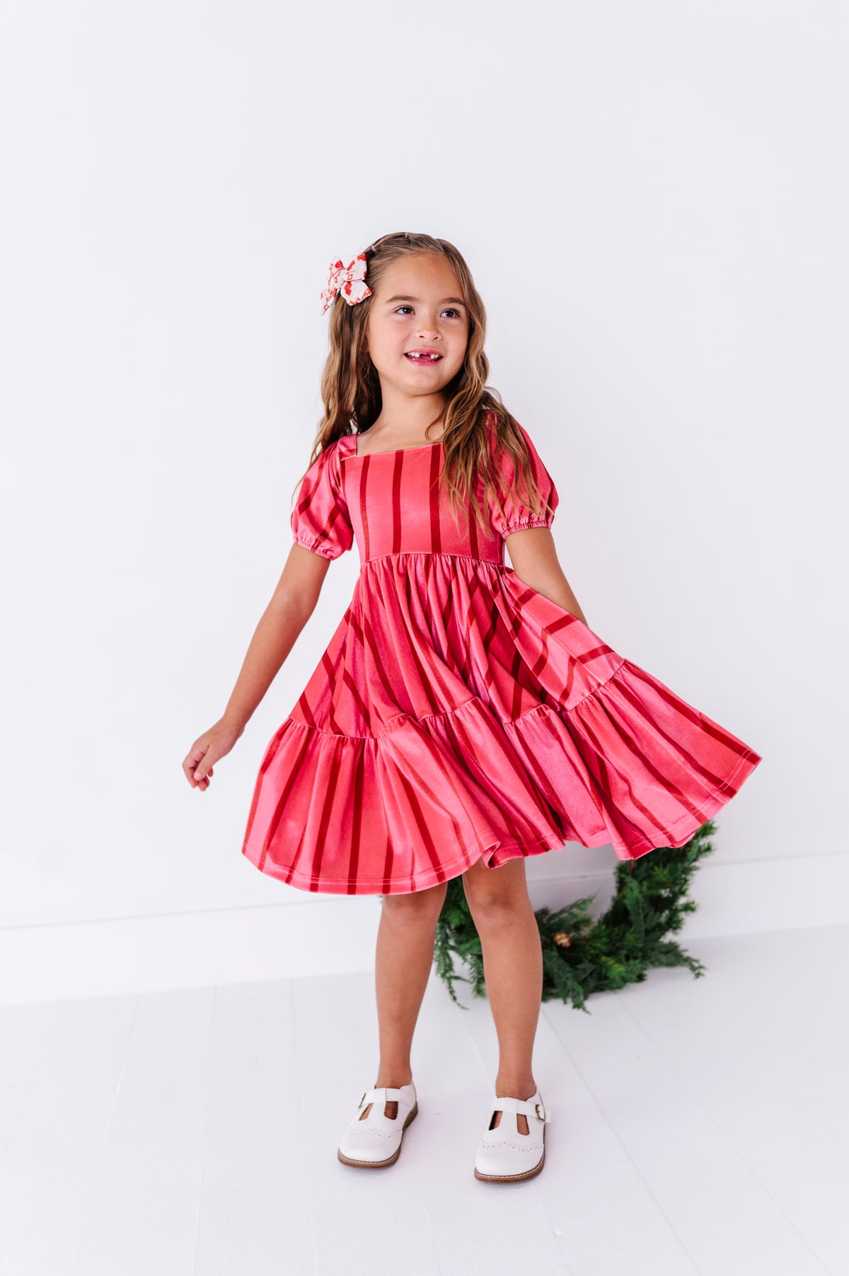Candy Cane Lane | Velvet Twirl Dress