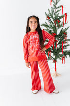 Peppermint Stripes | Wide Leg Pants