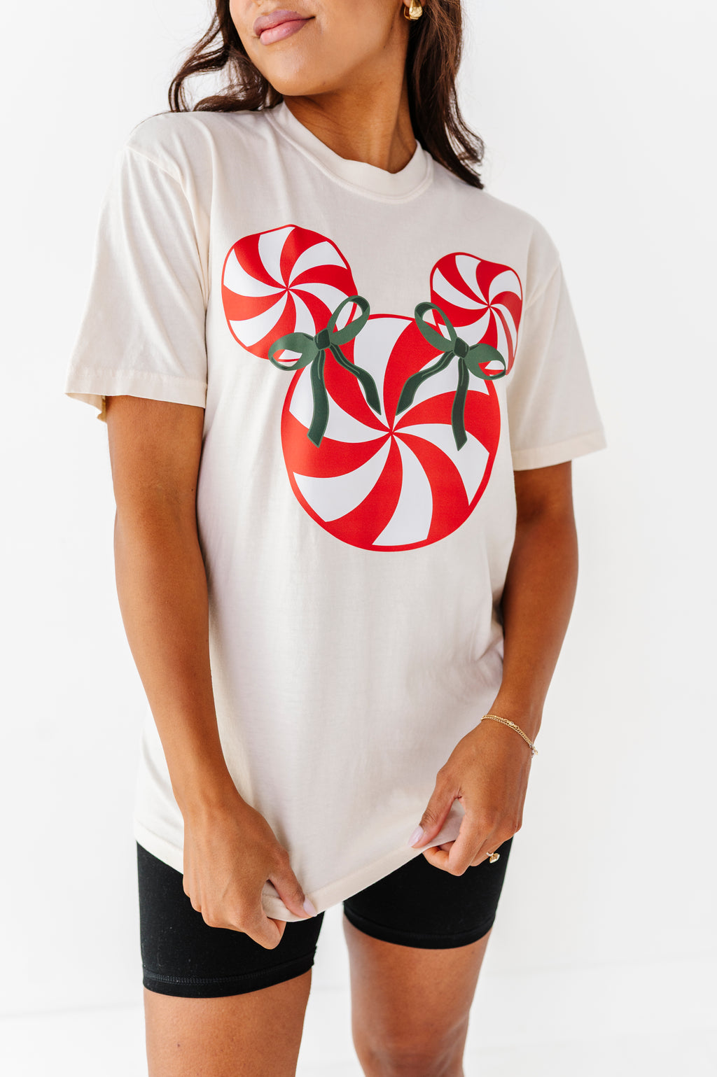Red Peppermint Mouse | ADULT Cream *BOTH CROP + FULL LENGTH HERE!*