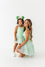 Tink (KIDS) | Lime Mesh DRESS