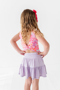 Neon Floral | Twisty Back Tank