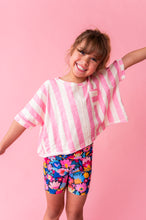 Load image into Gallery viewer, Cotton Candy Stripe | Boxy Crop