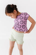 Load image into Gallery viewer, Mauve Smilies | Cross Back Tee