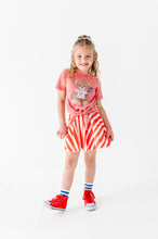 Load image into Gallery viewer, RED Spangled Stripes | SKORT