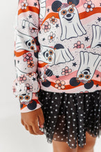 Load image into Gallery viewer, Groovy Minnie Ghosts | KIDS 1/4th Zip Up