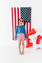 Load image into Gallery viewer, Stars + Stripes | Skirted Rashguard TWO-PIECE