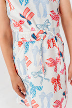 Load image into Gallery viewer, Red, White + BOWS | Tennis Dress