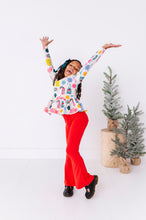 Load image into Gallery viewer, Holly Red | RIBBED FLARES