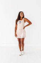 Load image into Gallery viewer, Pumpkin Bow TAN | ADULT TANK