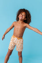 Load image into Gallery viewer, Retro Sunburst | BOYS SWIM SHORTS