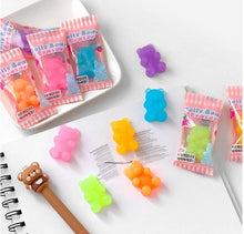 Load image into Gallery viewer, Jelly Bear Eraser (colors vary)