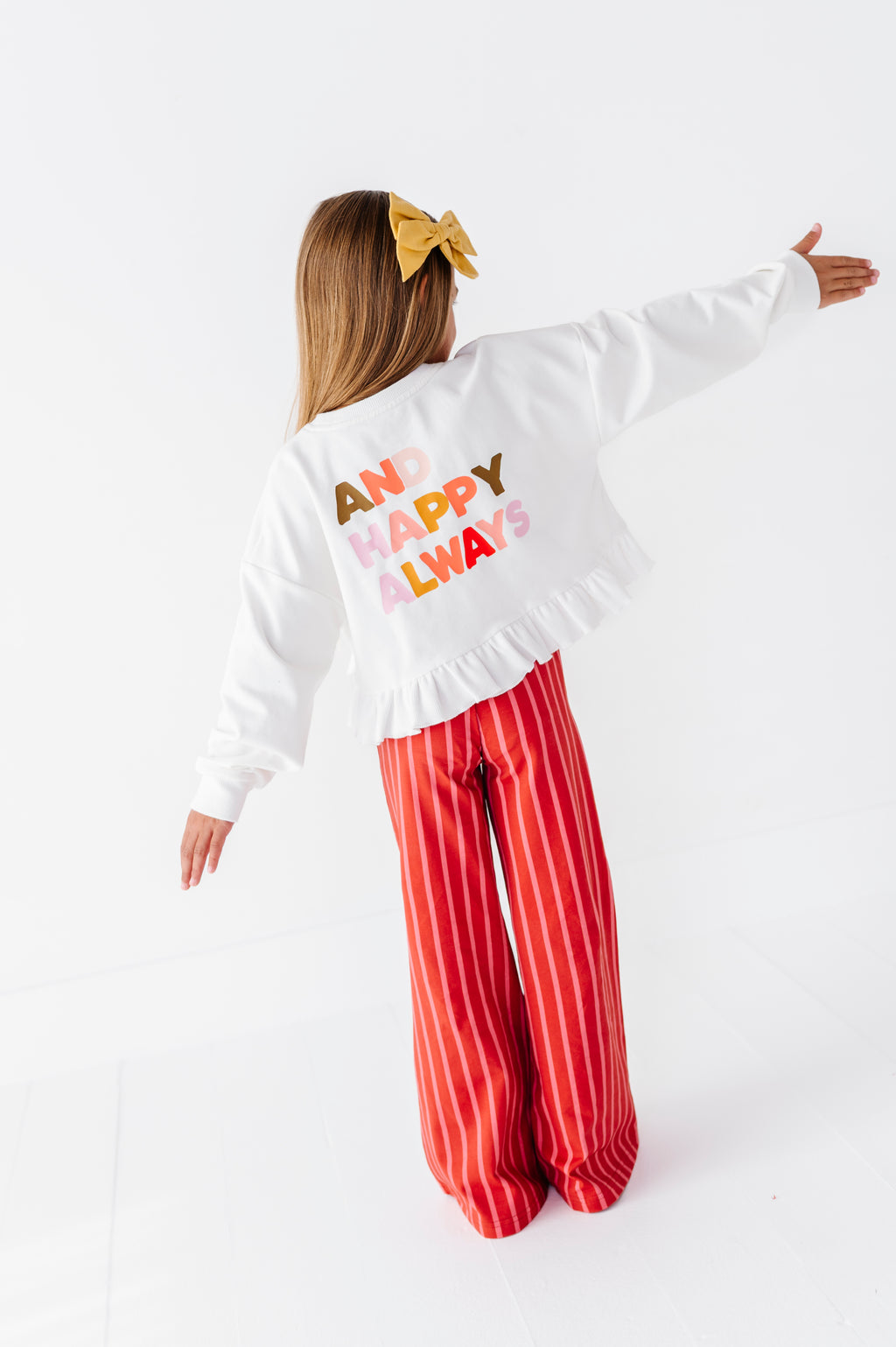 Peppermint Stripes | Wide Leg Pants