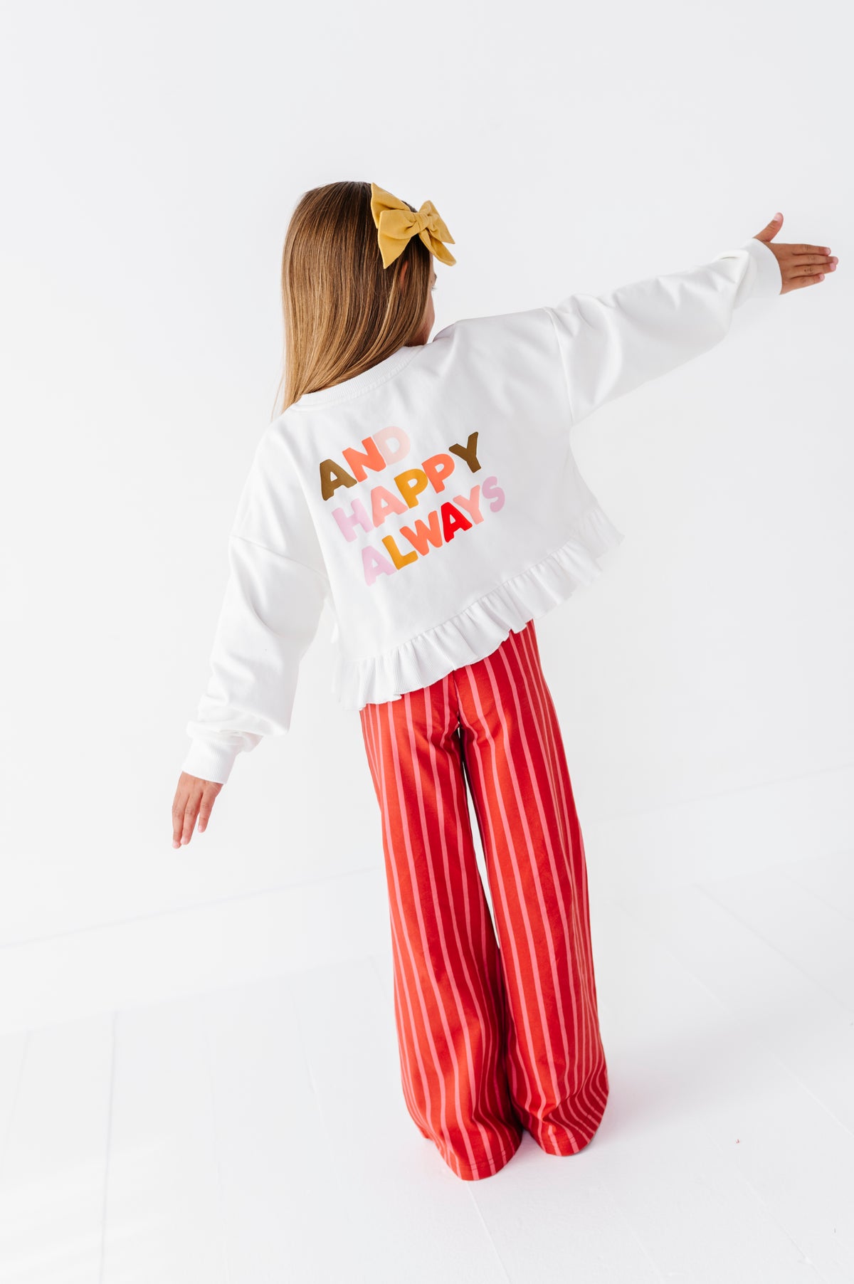 Peppermint Stripes | Wide Leg Pants