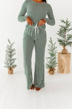 Load image into Gallery viewer, Green Stripes | Women’s PJ PANTS