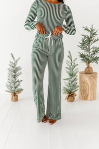 Green Stripes | Women’s PJ PANTS
