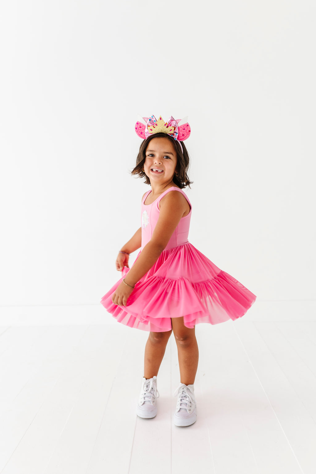 Aurora (KIDS) | Fuchia Mesh DRESS