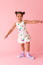 Sugar Berry | Twisty Back Active Dress (with shorts!)