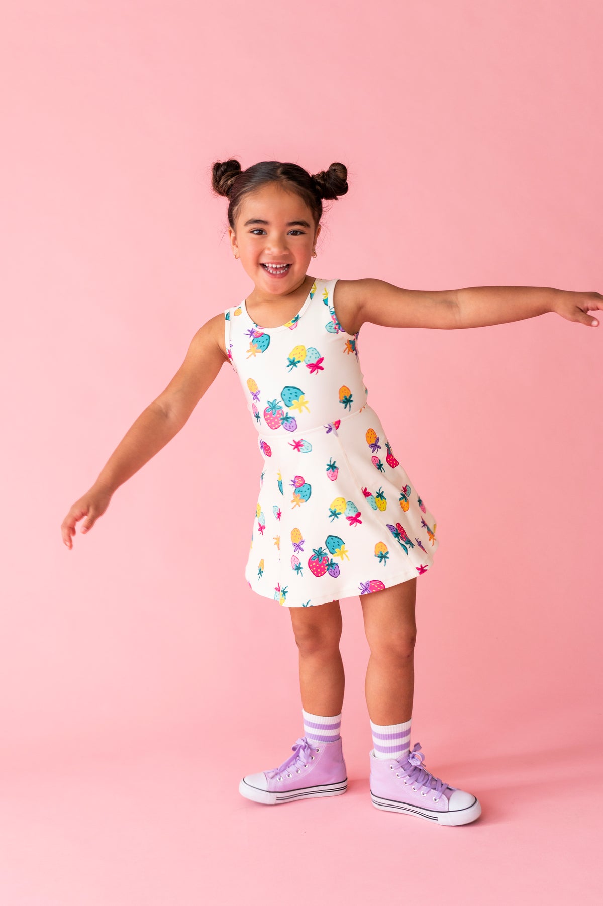 Sugar Berry | Twisty Back Active Dress (with shorts!)