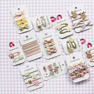 Floral White Butterfly Clips - 2 pack