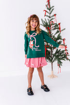 Santa's Pink Bow | Side Split Sweatshirt