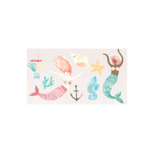 Load image into Gallery viewer, Mermaid Temporary Tattoos