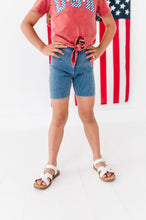 Load image into Gallery viewer, Navy RIBBED | Biker Shorts