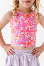 Load image into Gallery viewer, Neon Floral | Twisty Back Tank
